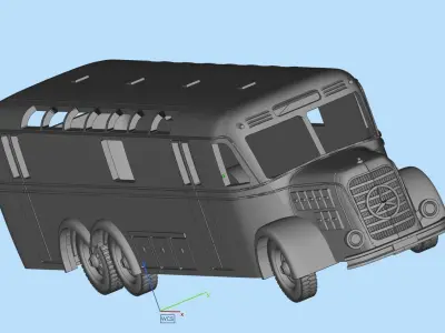 bus mercedes 3D print model