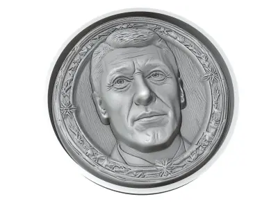 Robert Lewandowski Footballer Medallion 3D print model
