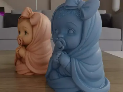 Sweet Baby Figurine STL Cuteness Purity Decor 3D print model