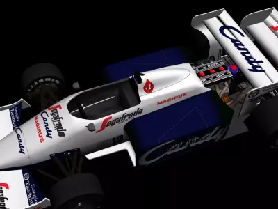3d model toleman senna tg184 f1 1984 3D model