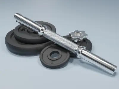 Dumbbell Realistic Free 3D model