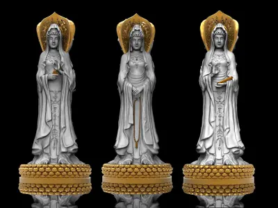 Statue Guanyin of Nanshan 3D print model