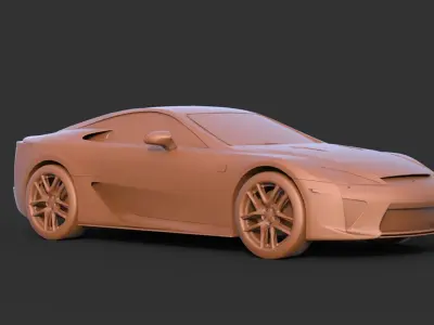 Lexus LFA 3D print model