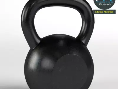 Kettlebell gym equipment 3D model