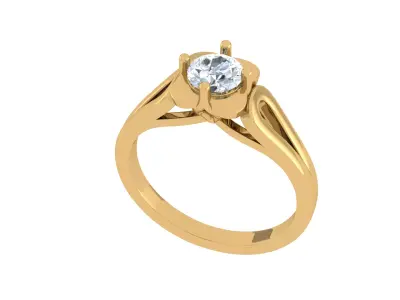 anel cabeca coroa 3D print model