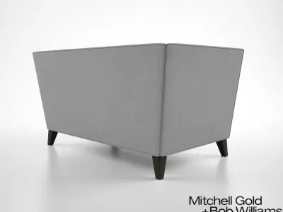 Mitchell Gold and Bob Williams Mona Sofette 3D model