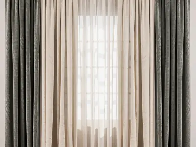 Sheer and Blackout Combination 73 3D model