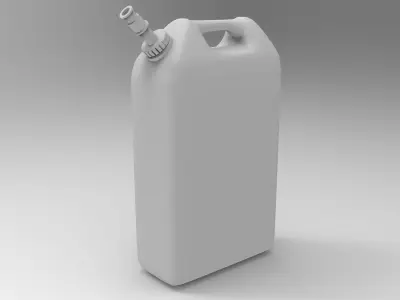 Fuel Can Canister Tank Low-poly 3D model