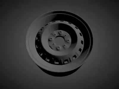 FIAT UNO OEM STEEL RIM scalable and printable 3D print model