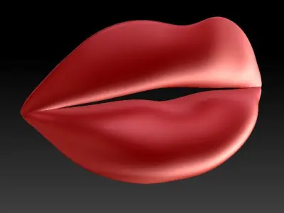 LIPS PUCKER DECOR PLAIN 3D print model