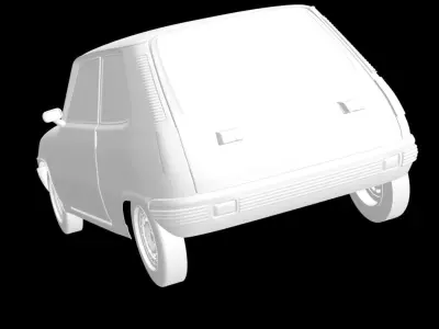 Renault 5 citroen 3D print model