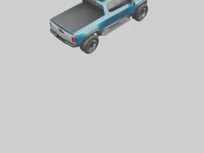 Electric Pickup Truck model 3D model