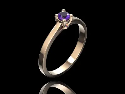 Engagement ring 0102 3D print model 3D print model