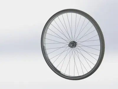Bicycle wheel 3D model