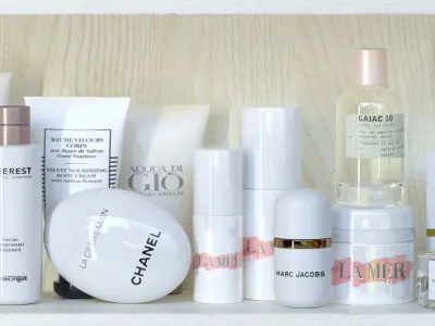 Shelf with cosmetics in a beauty salon 12 3D model