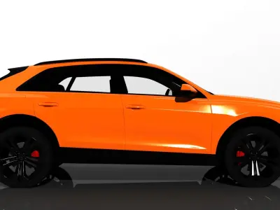 Audi Q8 full textures 3D model