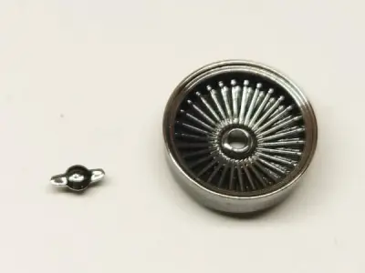 Resin 3d printable Dayton wire wheels for scale car models 3D print model