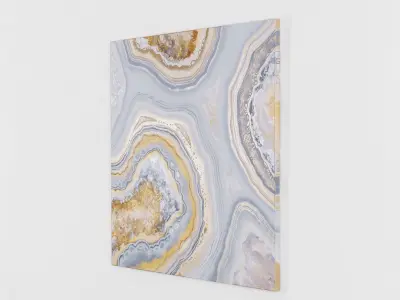 Splash-and-Plantium-crystal Frame 3D model