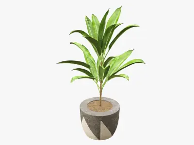 Plant artificial 04 3D model