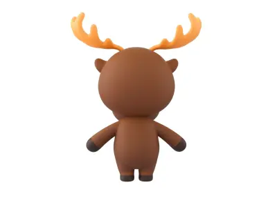 Character135 Rigged Moose 3D model