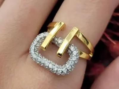  Lux and Simple Jewel Ring 3D print model