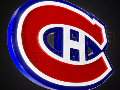 Montreal Canadiens logo - Cinematic - 3D print 3D model