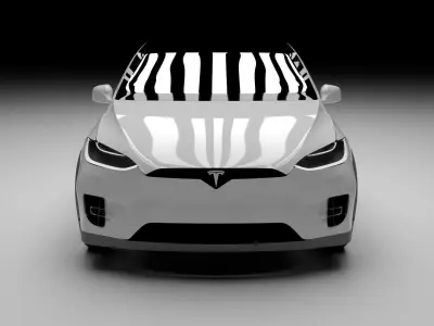 Tesla model X 2016  3D model