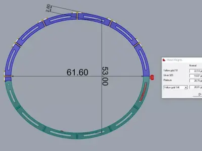 Brand Jewelry Bracelet Gold Luxury Gold 3D print model