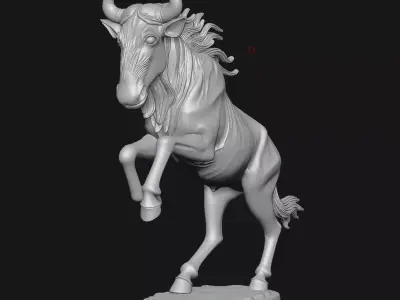 wildebeest 3D print model