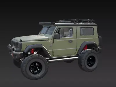 Off-Road 4x4 Vehicle 3D Model 3 Packs 3D print model
