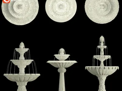 Classic Fountain Collection 3D model