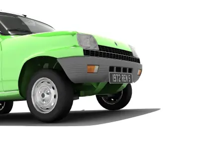 Renault 5 TL 3doors Low-poly 3D model