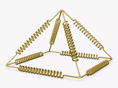 Golden Pyramid Yu Shynsye 15x15x10 M 1 3D model
