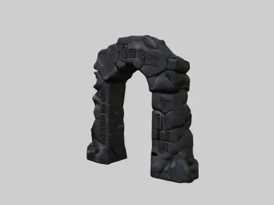 Ancient Mystical Stone Portal   3D model