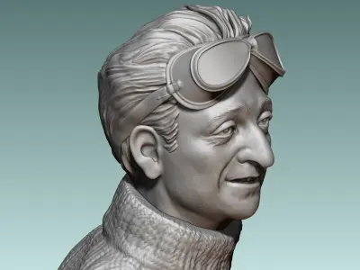 Car Driver Enzo Ferrari 3D print model