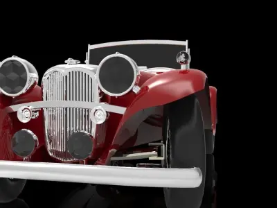 Jaguar SS100 Free 3D model