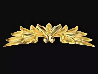Central decor ornament for furniture 3D model 536