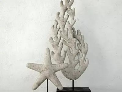 Seaside Decor Set 3D model
