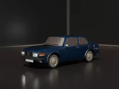 Saab 99 model year of 1975 3D model