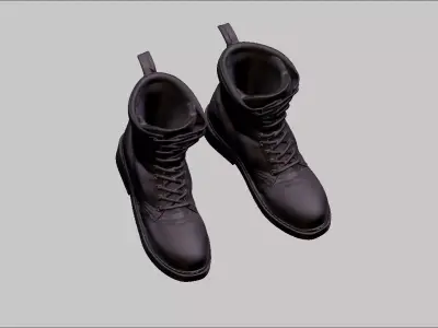 worn docmartens military shoes airwair model 3D print model