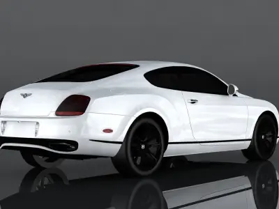 Bentley Continental Supersports Low-poly 3D model