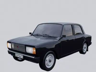 Lada2107 Low-poly 3D model