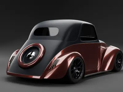Fiat 500 Topolino 1936 - Modified 3D model