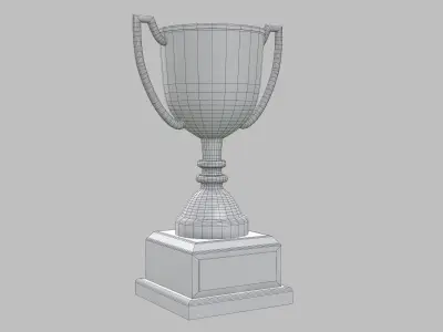TROPHY Low-poly 3D model get