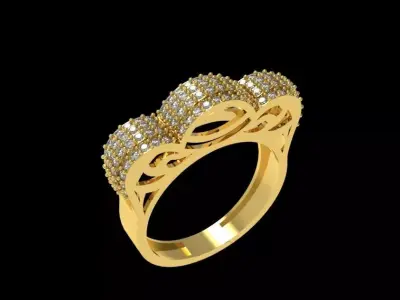 Diamond Ring 003 3D print model