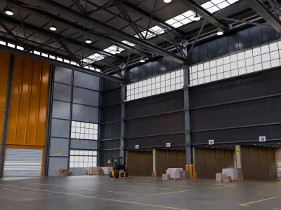 Industrial Warehouse 3D Model - blend - fbx - obj 3D model