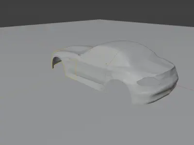 simple car design object  3D model