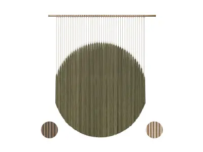 3D Wall Art 009 Macrame 04 3D model