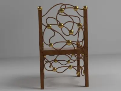 Unique Chair Free low-poly 3D model