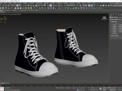 Sneakers Low-poly 3D model